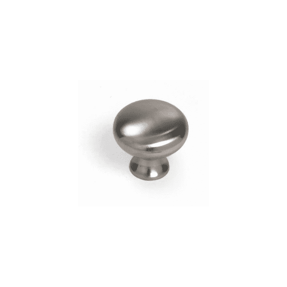 Laurey Kensington Cabinet Knob - Brushed Satin Nickel - 1.38 in, Round, Metal, Silver