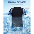 thumbnail image 5 of ANFERRY Short Sleeve Swim Shirts for Men Printed UPF50+ Sun Protection Athletic Rash Guards Top, 5 of 10