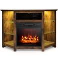 thumbnail image 1 of Costway Fireplace TV Stand w/ Led Lights & 18" Electric Fireplace for Tvs up to 50", 1 of 10