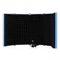 thumbnail image 1 of TFixol Bouclier Pliable Portable Insonorisé pour Enregistrement Extérieur, Filtre Pop Éponge Bleue avec Réduction de Bruit, Léger et Durable, 1 of 6