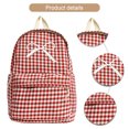 thumbnail image 1 of Mochila A Cuadros Con Lazo Likrtyny para Mujer Rojo, 1 of 9