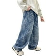 thumbnail image 4 of Xmyrz Toddler Boy Casual Pants Baggy Pants Streetwear Cool Softable Vogue Jeans Straight Leg Lounge Pants Wide Leg Pants, 4 of 4