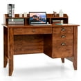 thumbnail image 1 of Costway Bureau d'Ordinateur PC Portable Table d'Écriture Poste de Travail Étudiant Meuble Rustique, 1 of 10