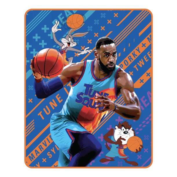 Space Jam Kids Microfiber Bedding Plush Silky Soft Throw, 40"x50