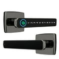 thumbnail image 2 of With Fingerprint Smart Door Lock with Handle 4 in 1 Keyless Entry Tuya APP Key Passcodes Smart Knobs for Front Door Bedroom Apartment Hotel Black, 2 of 7