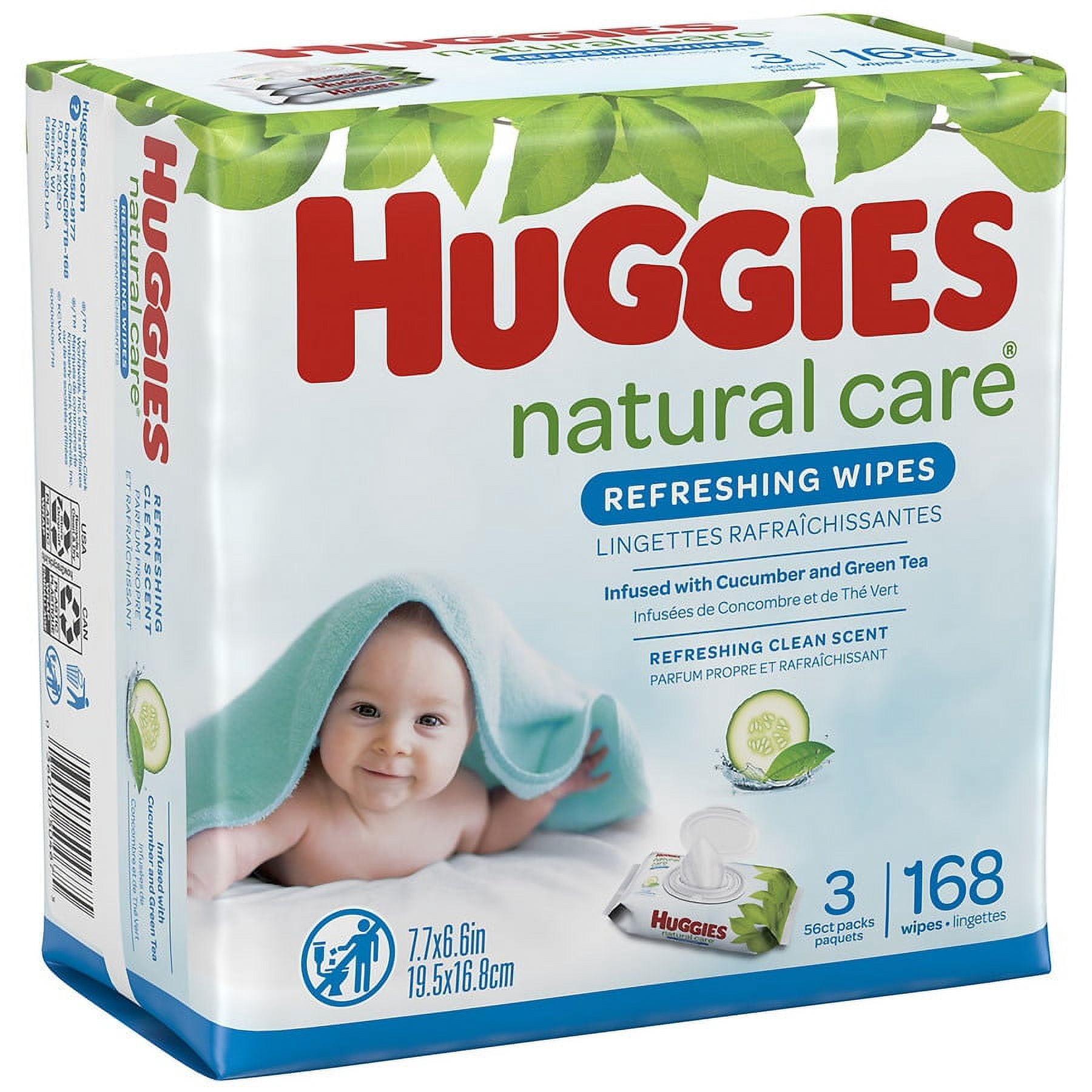 Huggies Baby Wipes Cucumber Green Tea HUGGIES Refreshing Clean