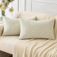 thumbnail image 1 of Fundas de almohada decorativas MIULEE de 30 x 51 cm, felpilla suave, paquete de 2, 1 of 6