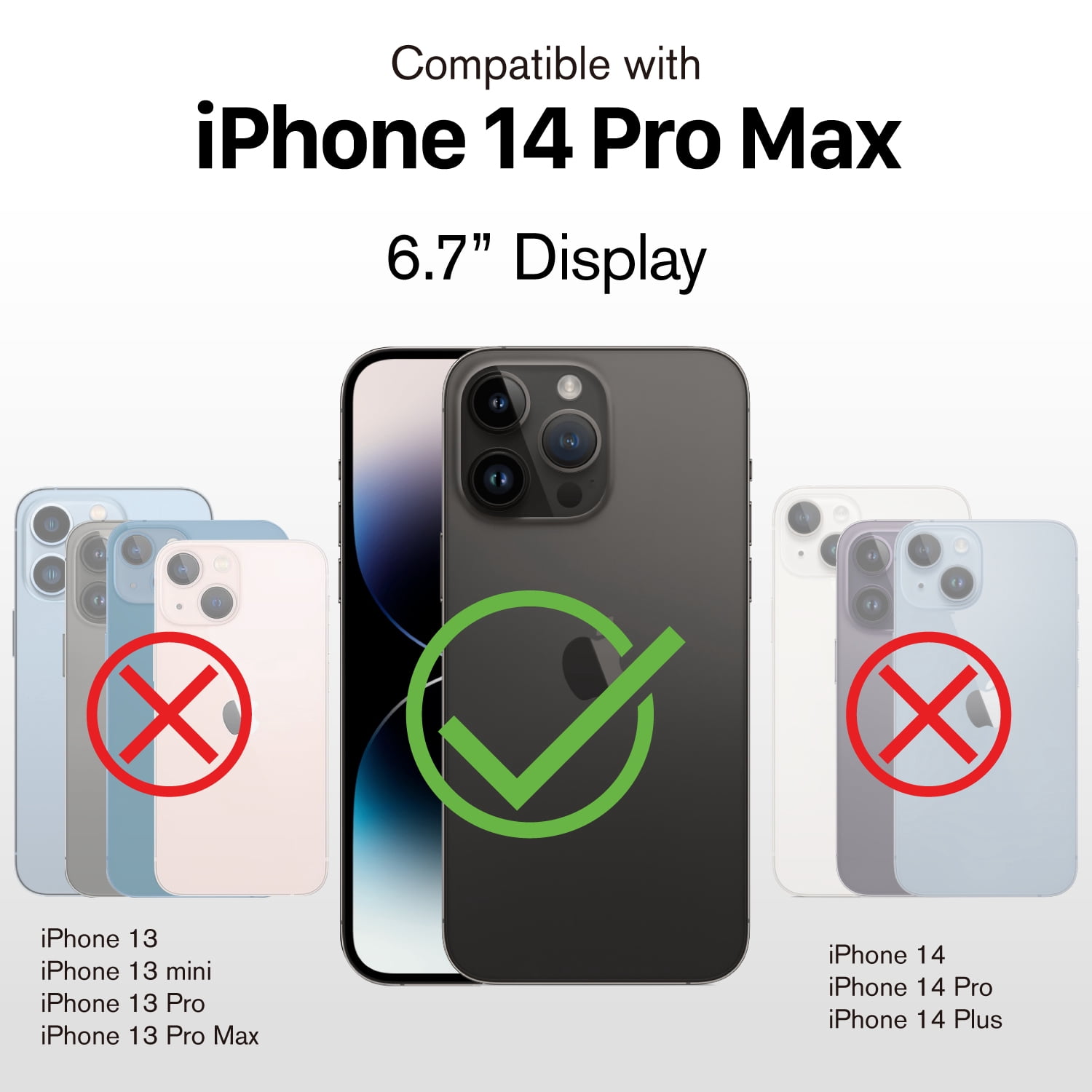 Vena vCommute Wallet Case Compatible with Apple iPhone 14 Pro Max (6.7"-inch), (Military Grade Drop Protection) Flip Leather Cover Card Slot Holder with Kickstand - Space Gray / Slate Black / Black