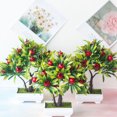thumbnail image 5 of CreativeArrowy Fruit Pot Fake Potted Fruits Simulated Bonsai Artificial Plants Strawberry Home Decoration Simulation Foam Ornaments, 5 of 11