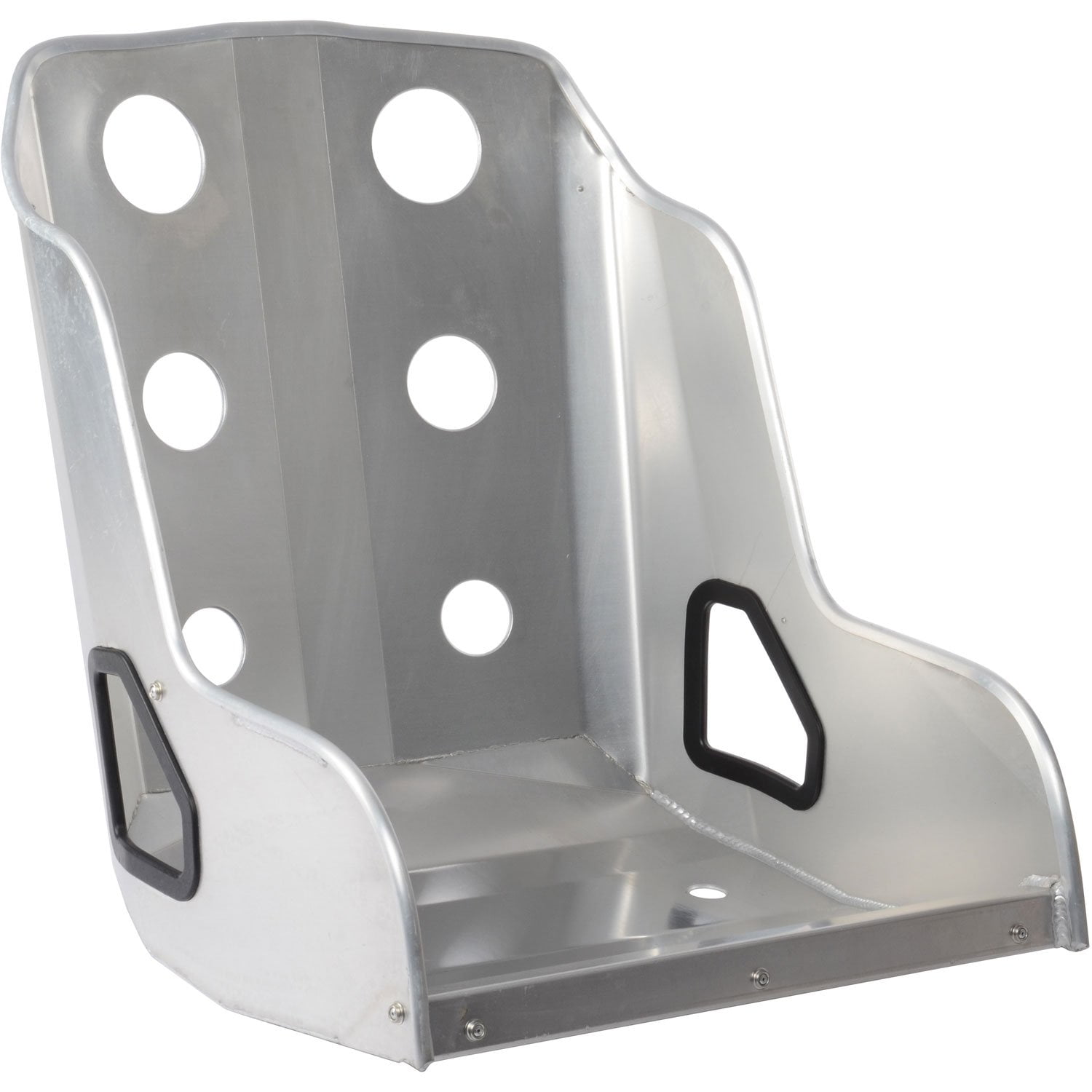 JEGS 702270 Bomber Seat 18 in. Natural Aluminum