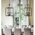 thumbnail image 5 of Cal Lighting Ripon 4-Light Metal & Wood Chandelier in Oak/Matte Black, 5 of 5