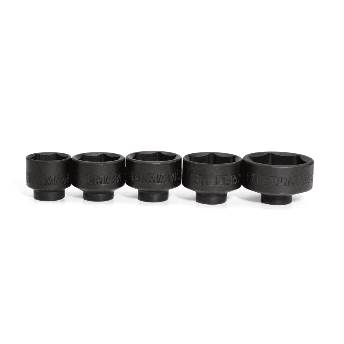 J S Products (steelman) 5-Piece 3/8-Inch Drive Low Profile Oil Filter Socket Set