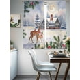 thumbnail image 4 of Christmas Snowfields Sheer Curtains 72 Inch Length 2 Panels Set, Winter Elk Cardinal Xmas Tree Branch Voile Window Treatment Curtains Sheers Drapes for Bedroom/Living Room/Kitchen 52"x72"x2, 4 of 7