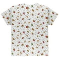 thumbnail image 2 of Junk Food Pattern All Over Youth T Shirt White YMD, 2 of 2