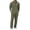 #01 Army Green 【Mix & Match: Choose Your Favorites】, variant on Men's 2 Piece Linen Set Solid Color Long Sleeve Hoodie Zip Up Drawstring Top Straight Leg Pants Casual Lounge Travel | Zenithor,Army Green L
