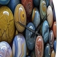 thumbnail image 5 of Designart "Marbles with Mystical Essence II" Abstract Shapes Oversized Wall Clock, 5 of 5
