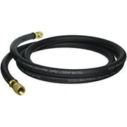 Yellow Jacket 16112 PLUS II 5/8" Heavy Duty Charging Hose,"D" 5/8" x 5/8" Flare, 12', Black
