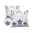 thumbnail image 6 of Outdoor Pillow Covers Throws 4th of July USA Flag Star on White,Waterproof Pillow Cases Pack of 2 Red Stripe Love Hearts,Durable Cushion Cover Pillowcase for Patio Balcony Couch Garden, 6 of 7