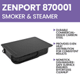 thumbnail image 6 of Zenport 870001 Stovetop Gourmet Nonstick Food Smoker and Steamer, Black, 6 of 7