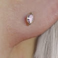 thumbnail image 4 of Tiny Marquise Pink CZ Push Pin Stud Earrings, 4 of 5
