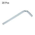 thumbnail image 3 of Uxcell 20pcs Hex Key Wrench 4mm L-Shape Hexagon Metric Wrenches Chrome Vanadium Steel Repairing Tool, 3 of 8