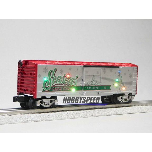 Christmas Light Express Season's Greetings BOXCAR O Gauge
