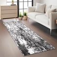 thumbnail image 1 of Modern Abstract Area Rug – Machine Washable, Non-Slip, Low Pile, Mark Resistant, Non-Shedding Soft Faux Wool Floor Mat for Living Room, Bedroom, Dining, Office, 1 of 6