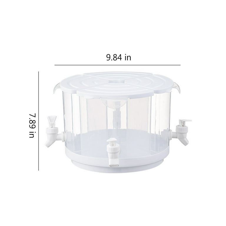 Beverage Dispenser with Leak Spigot and Lid 360° Rotation Punch Dispensers  Perfect for Parties Plastic Juice Dispenser Easy to Clean Large Capacity