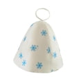 thumbnail image 4 of Sauna Sauna Hat, baños , sombrero de casa reutilizable protegiendo el cabello estampado tradicional Banya gorra de sauna para bañera spa Copos de nieve, 4 of 8
