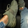 thumbnail image 3 of huanledash 1 Pair Women Shoes Low Heel Slip On All Match Pure Color Sport Shoes for Daily Wear, 3 of 8