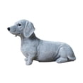 thumbnail image 2 of Estatua de perro salchicha artesanal, pequeña figura coleccionable de resina nórdica, adorno animal para estantería de oficina, sala de estar, decorac, 2 of 9