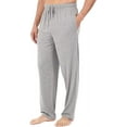 thumbnail image 2 of Bintangor Mens Pajama Sleep Pants 100% Cotton Knit Lounge Wear Long Gray M, 2 of 3
