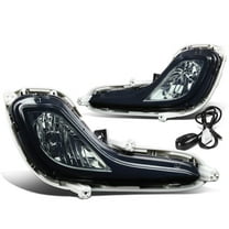 DNA Motoring FL-ZTL-133-SM For 2012 to 2016 Accent RB Pair Bumper Driving Fog Lights w/Switch (Smoke Lens) 13 14 15