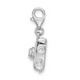 thumbnail image 3 of 925 Sterling Silver Moveable Fancy Lobster Closure 3 D Polished Movable Camera With Lobster Clasp Charm Pendant Necklace, 3 of 7