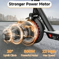 thumbnail image 4 of PRINTE N2 10' Electric Scooter 500W with Double Shock Absorption, App and LCD Display for Adult UL2272, 4 of 10