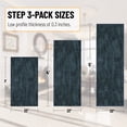 thumbnail image 2 of Ottomanson 3-Piece Kitchen Rug Set, Non-Slip Washable Hallway Runner & Floor Mat for Bathroom 22.5" x 36" + 22.5" x 48" + 22.5" x 60" Solid Charcoal Navy, 2 of 5