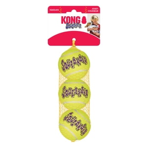 KONG SqueakAir Tennis Balls, Medium, 3 Pack