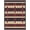 Navy Blue, Pattern 4, variant on ODIKA Striped Navy Horizontal Bands Interlocking Geometric Rows Strip for Dining Room, Large Office, Lounge, Non-Slip Chair-Friendly