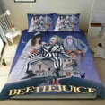 thumbnail image 1 of Beetlejuice Conjunto de sábanas temático, trío de piezas, cómodo y amigable con la piel, diseño único, regalo de decoración para el hogar para familiares, amigos y fans,173cm *218cm, 1 of 6