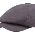 thumbnail image 2 of CoCopeaunts Newsboy Hat Wool Felt Cap Retro Beret Hats for Men Vintage Male Newsboy Caps Octagonal Flat Ivy Caps Men Berets Cap, 2 of 8