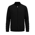 thumbnail image 4 of YUGYXL Long Sleeve Shirts for Men Fall Big and Tall Sport Shirt Classy Casual Baggy Fit Athletic Tops Black Jackets, 4 of 5