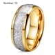 thumbnail image 3 of Sonducket Anillo de suministro de acero inoxidable, joyería de piedra para hombre, accesorio de adorno para fiesta de boda, coleccionables, regalo de Ropa, zapatos y accesorios Miscelánea Oro 12 # Sonducket  AP015022-15, 3 of 6