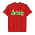 thumbnail image 4 of PMVFHDE Hauts d'Été pour Filles T-Shirts d'Été Manches Courtes Tunique Manches Courtes pour Filles T-Shirts d'Été Manches Courtes Col Rond pour Enfants avec Imprimés Mensuels Rouge, 8-9 Ans, 4 of 4