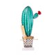 thumbnail image 1 of Planta de simulación de estilo nórdico en maceta Cactus de madera Ehuebsd adornos decorativos de escritorio suministros de decoración para el hogar necesarios, 1 of 5