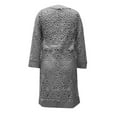 thumbnail image 5 of Lace Cardigan And Dress Set For Women – Elegant Fashionable Outwear Two Piece Outfit For Casual And Formal Occasions Shirt Dress with Belt Long Dresses Ladies Dresses Casual Long Sleeve Tunic Dress, 5 of 8