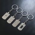 thumbnail image 3 of 26 English letter keychains, creative gift accessories, simple stainless steel keychains, 3 of 5