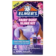 Elmer’s Fairy Dust Slime Kit, Creates Glitter Slime, Includes Liquid Glue and Slime Activator, 4 Count