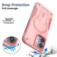 thumbnail image 4 of Decase for iPhone 16 Case with Kickstand, Compatible with MagSafe, Military-Grade Drop Protection Heavy Duty Hybrid Shockproof Rugged Protective Phone Cover for iPhone 16,Pink, 4 of 7