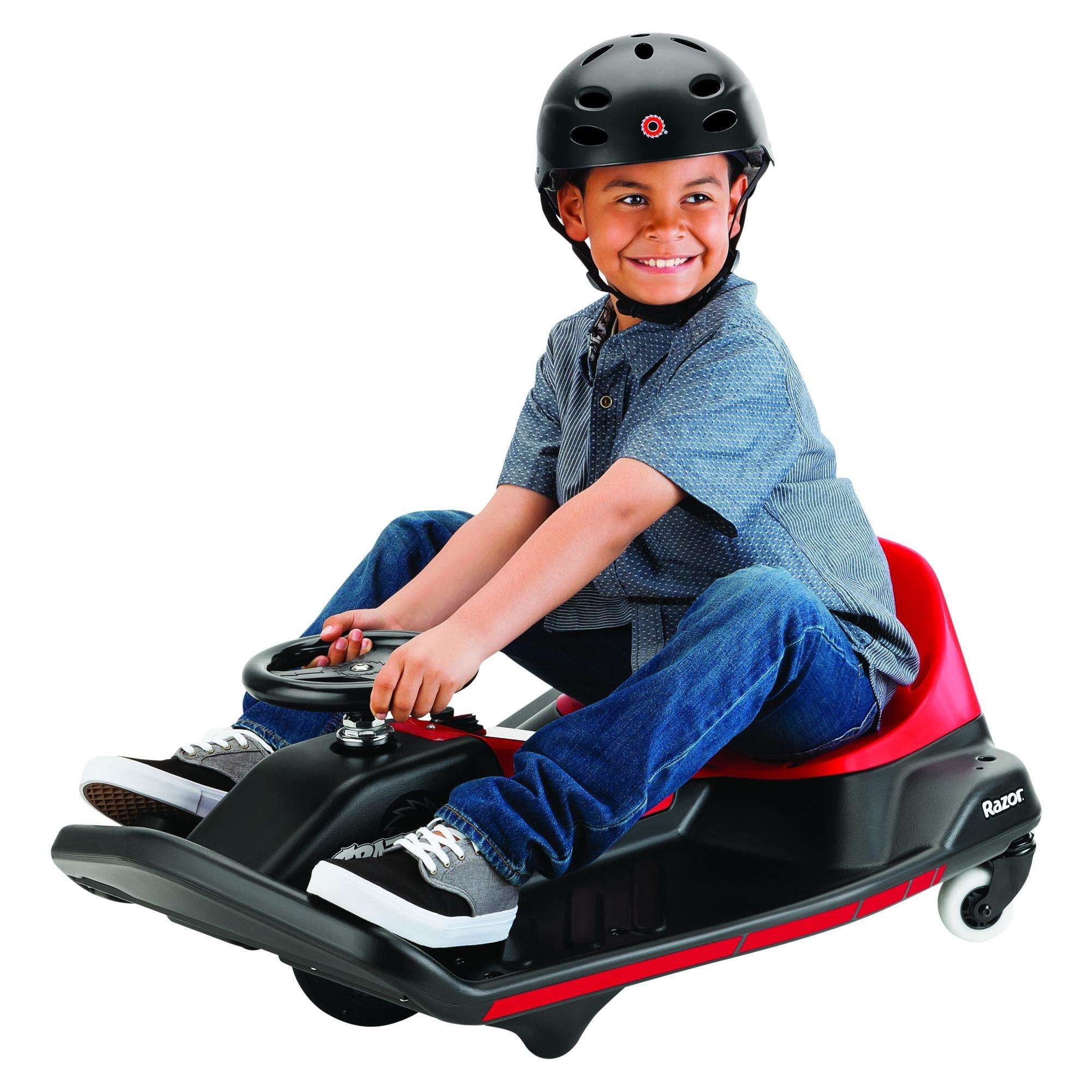 razor 12 volt electric powered crazy cart shift