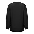 thumbnail image 2 of NINGMENG Hauts pour Femmes Couleur Unie Col Rond Manches Longues Tricotés Légers Chandail T-Shirts Extérieur, Noir, TG, 2 of 7